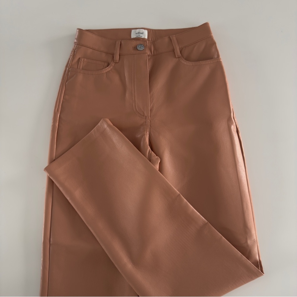 Wilfred Melina Straight Leg Vegan Leather Pants